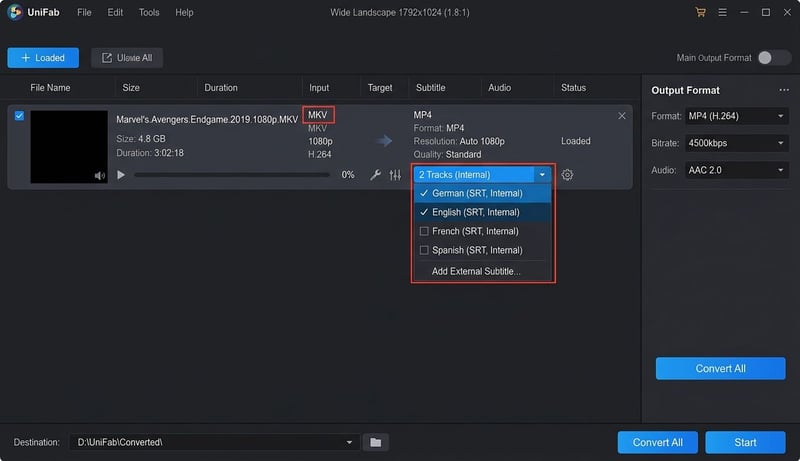 UniFab MKV Converter