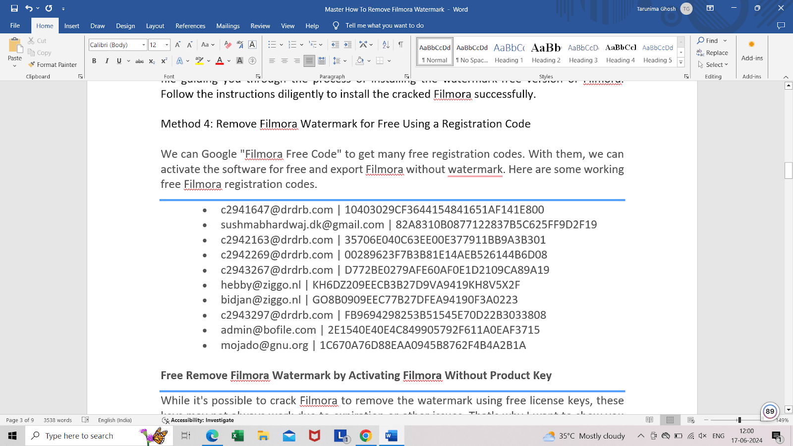 Filmora Free Code