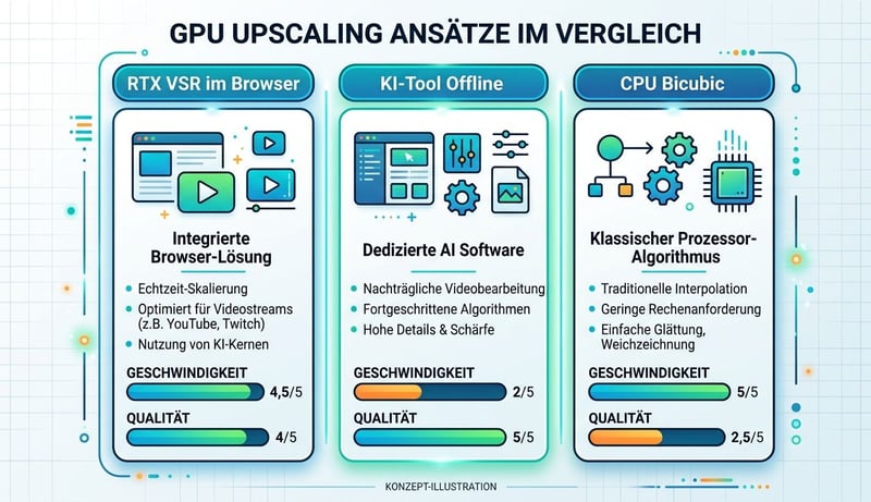 Konzept 3 GPU-Upscaling-Approaches