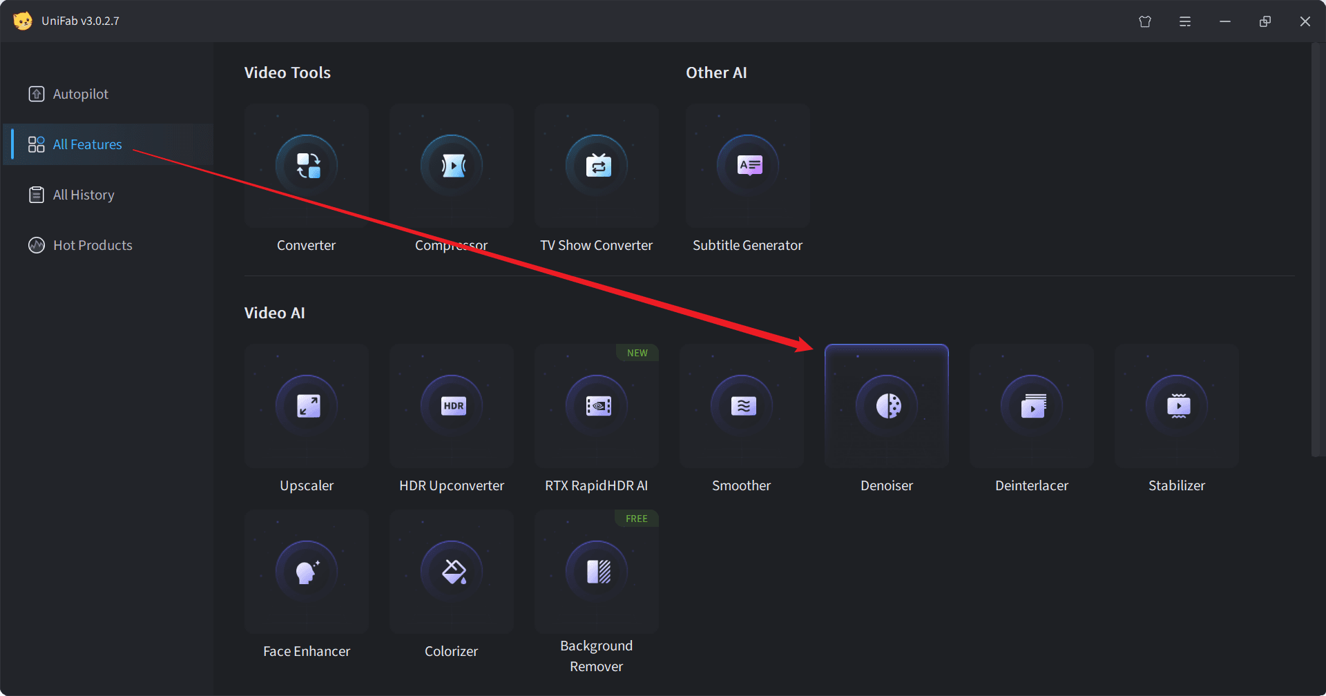 how to use video denoiser free - step1