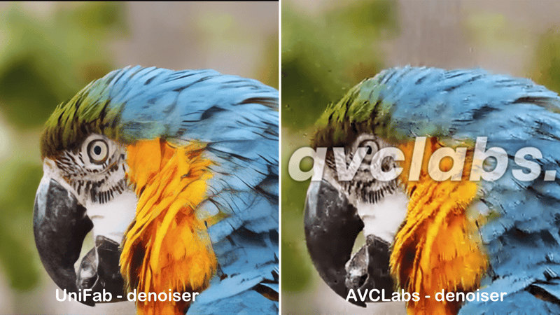 unifab vs avclabs - denoise video effect