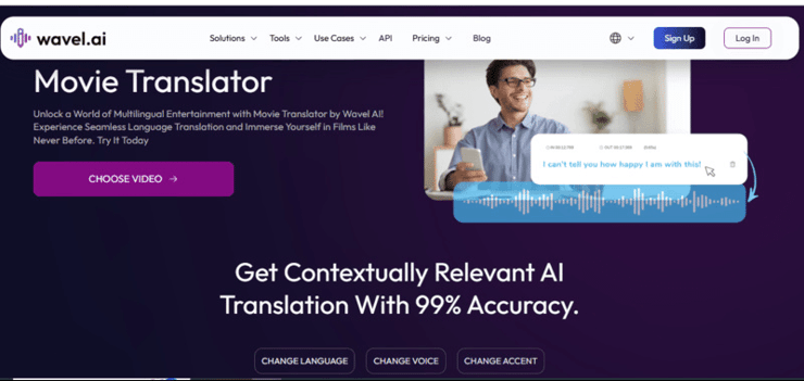 Wavel AI Video Translator Online