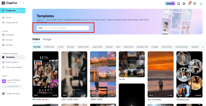 how to find Slow Motion CapCut Template - step 3.png