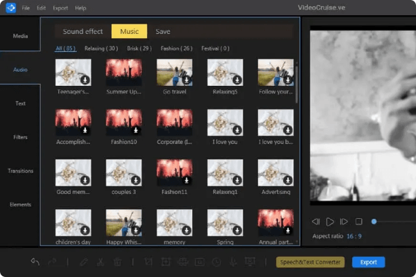 Video Cruise interface