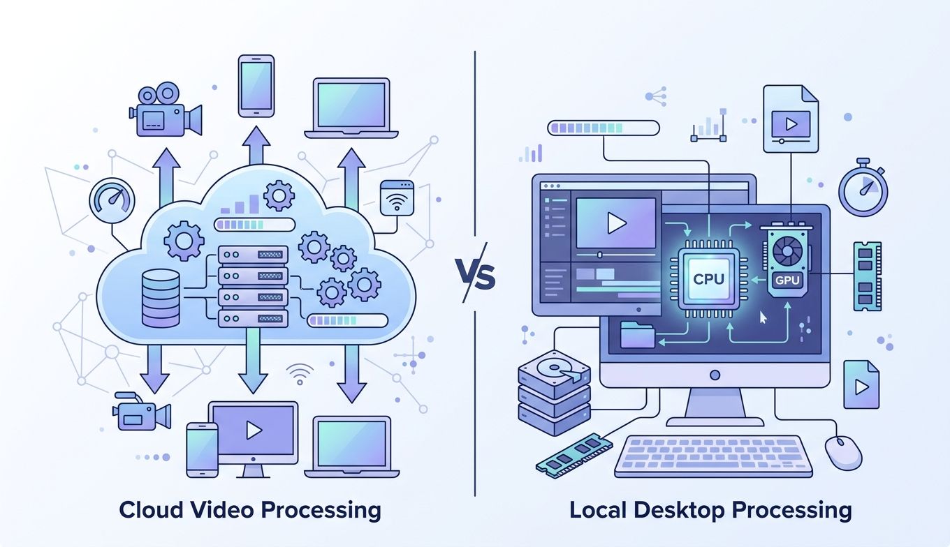 Cloud-Upload und lokale Verarbeitung im Datenschutzvergleich für Videoprojekte