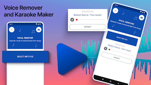 AI Vocal Remover & Karaoke interface