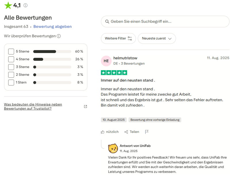 UniFab Bewertung auf Trustpilot.png