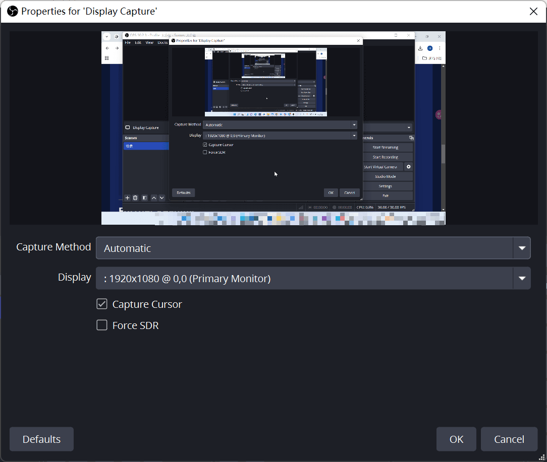 how to record with obs on windows-step3