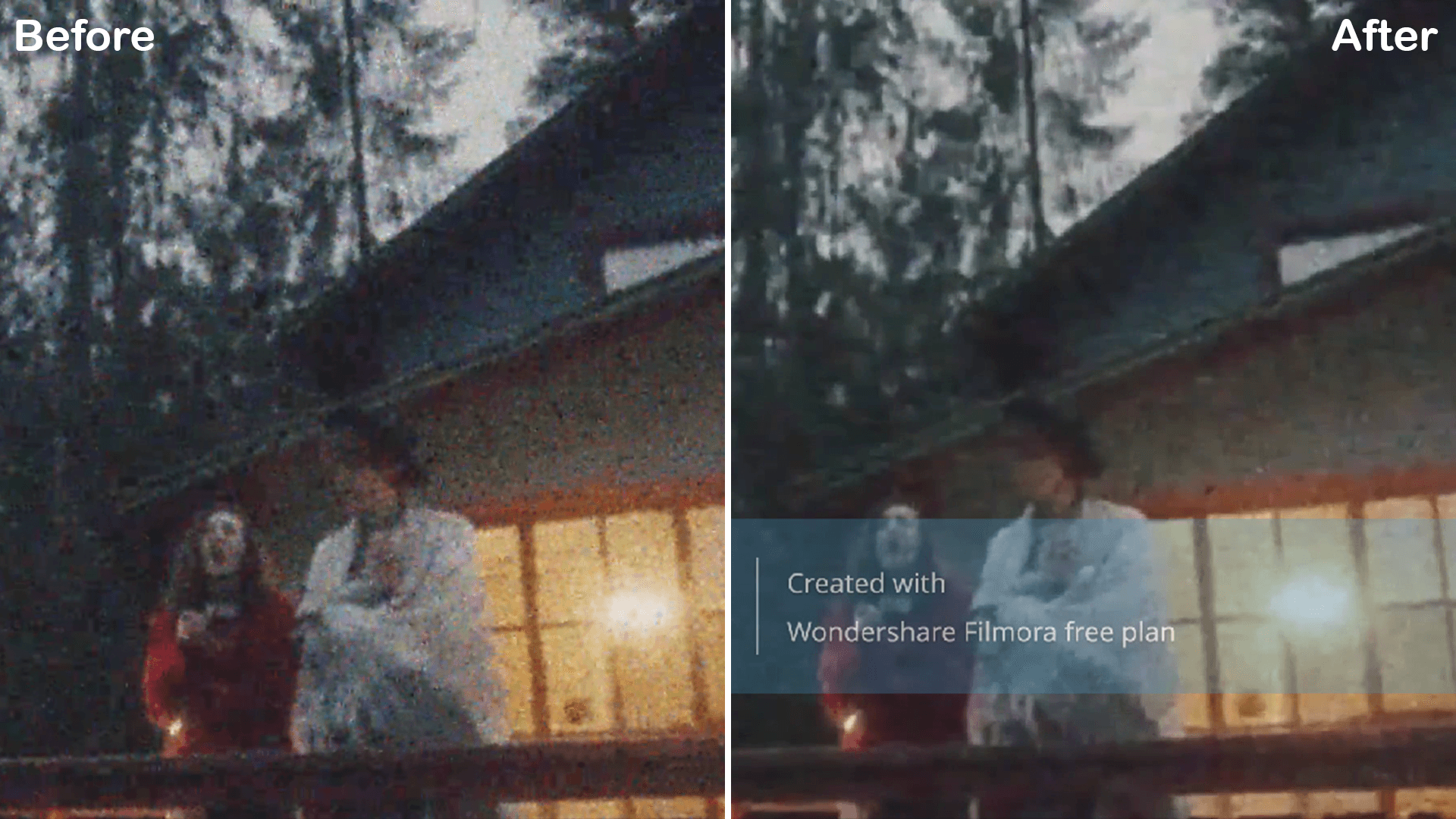 filmora denoise video performance