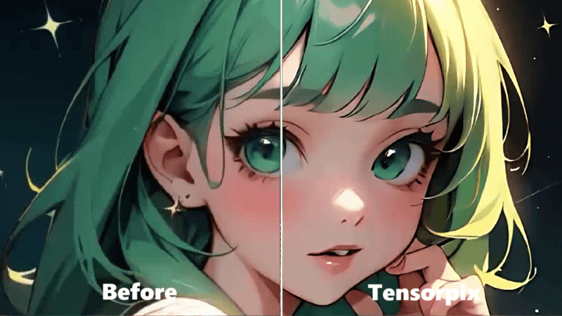 upscale anime to 4k with tensorpix
