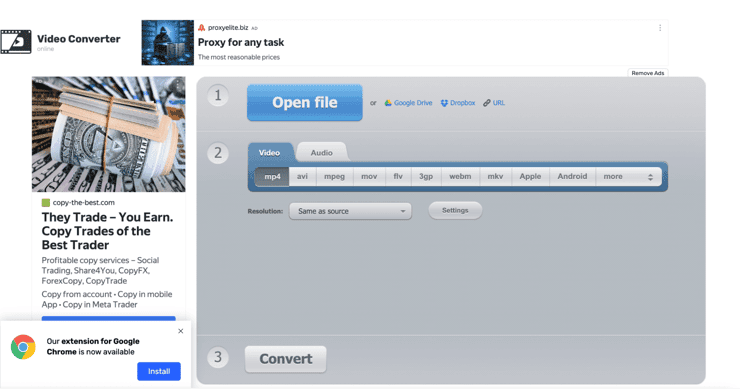 Video-Converter.com change video resolution-step1