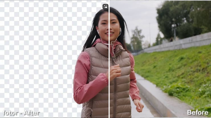 fotor BG remover effect