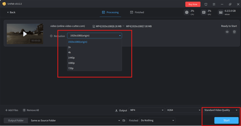 step-by-step guide on deinterlace video-step 2