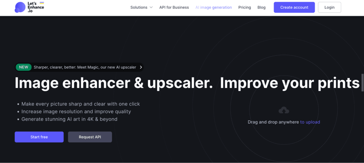 Letsenhance.io interface