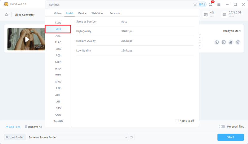 how to convert video to mp3