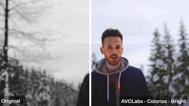 avclabs video enhancer ai - Bright effect