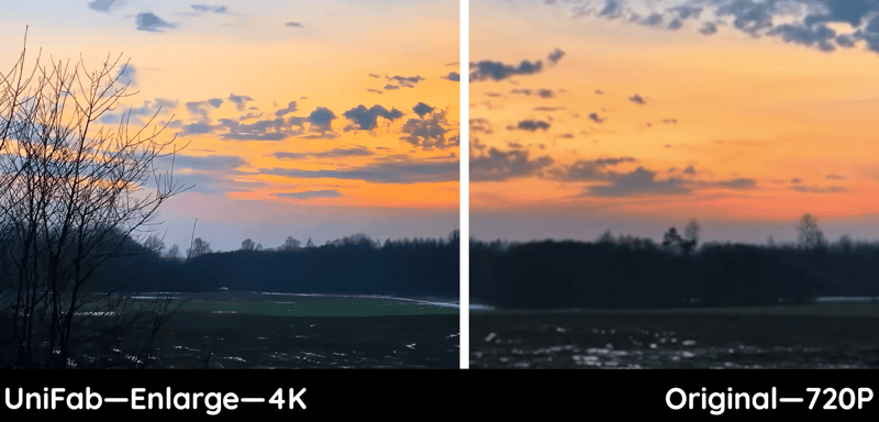 自然風景を動画高画質化する効果