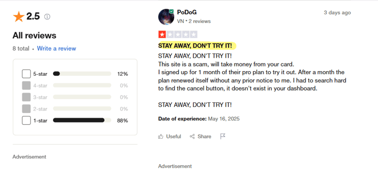 vmake user reviews on trustpilot