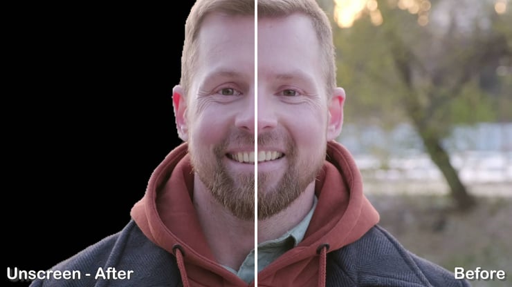 Unscreen BG remover effect