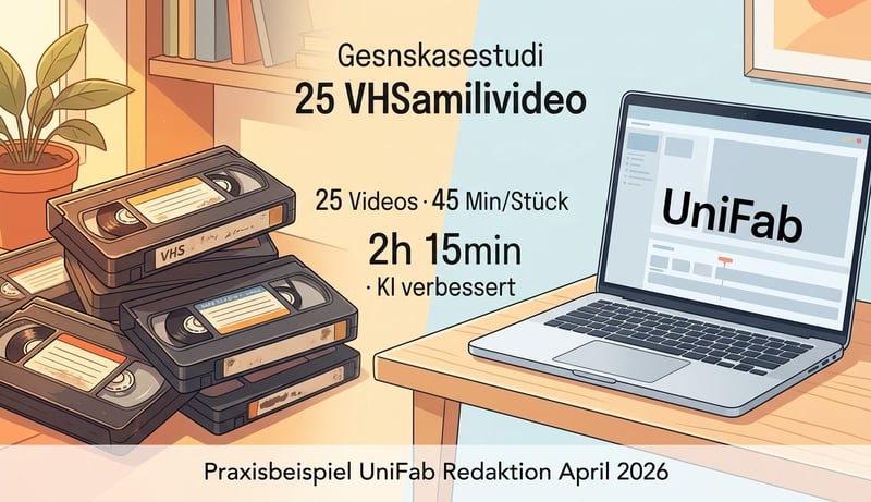 Praxisbeispiel: VHS-Familienvideos mit UniFab digitalisieren