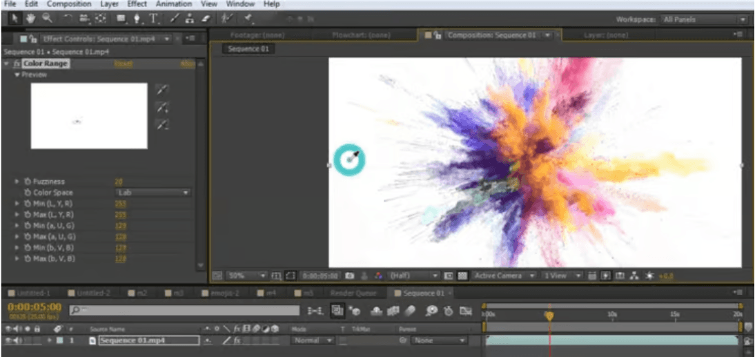 remove background from video after effects-step3