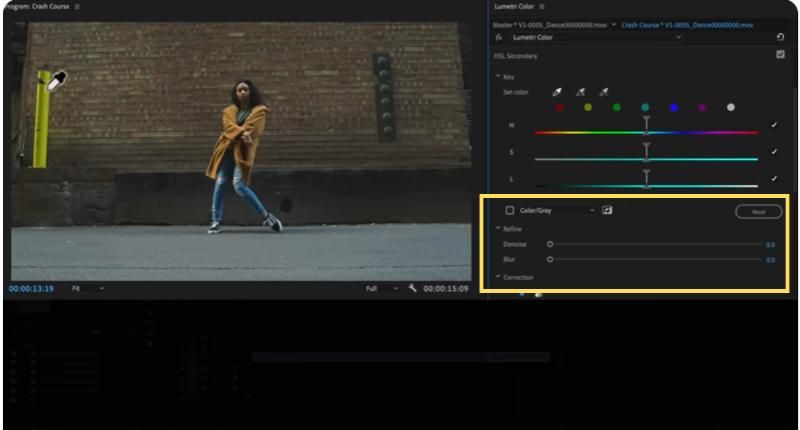 Use HSL Secondary to denoise video in Premiere Pro.jpg