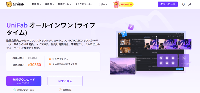 UniFab&nbsp;オールインワン