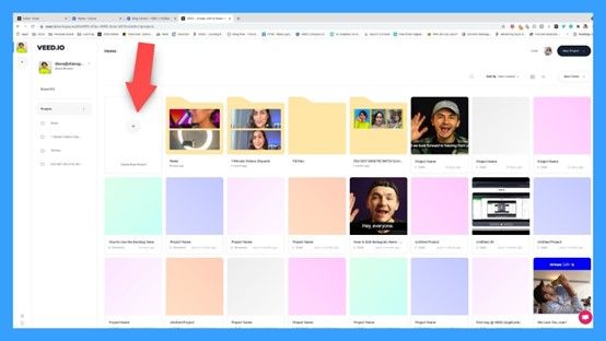 veed.io operation step1