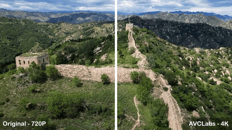 avalabs video enhancer ai - standard effect