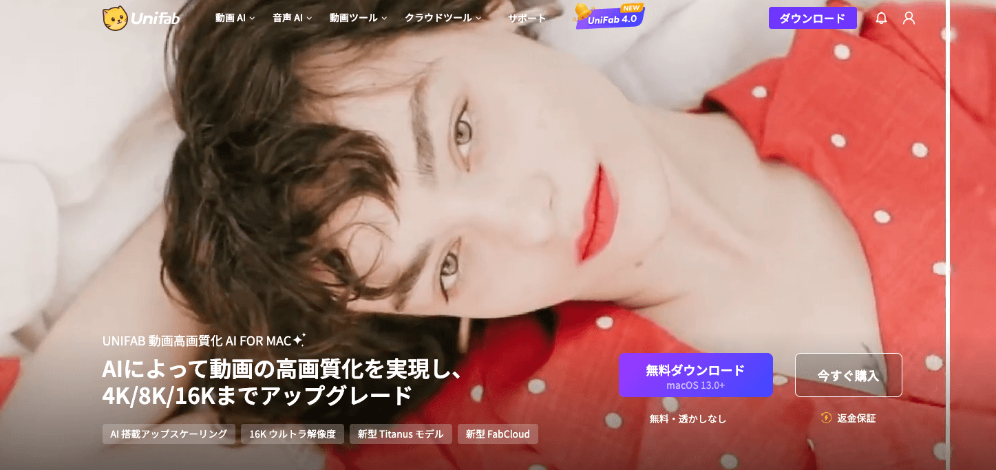 動画画質補正ソフトの自然さと出力条件を比較する画面