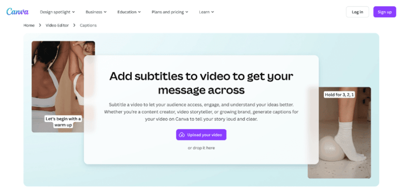 canva subtitle generator