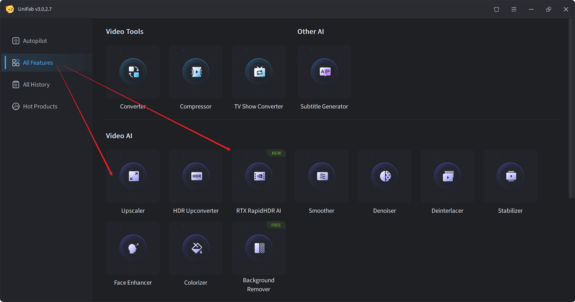 how to upscale video quality with unifab -step1