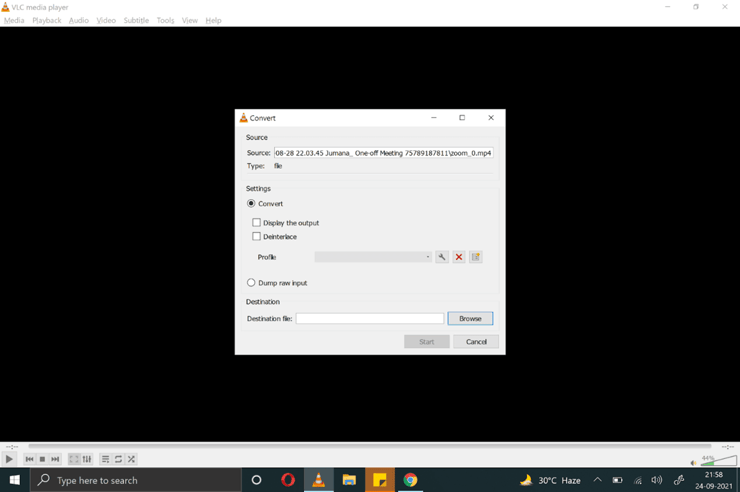 vlc operation step4