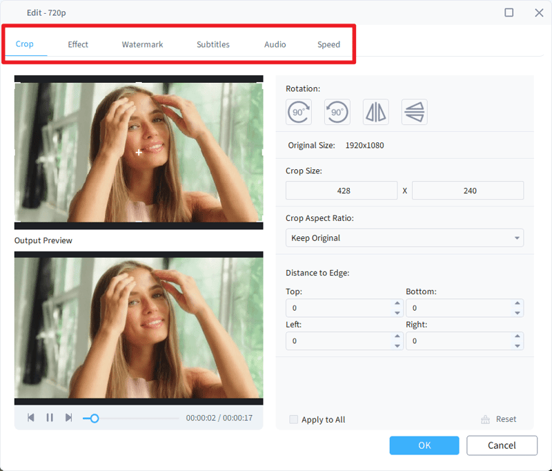how to convert 720p to 1080p - step4