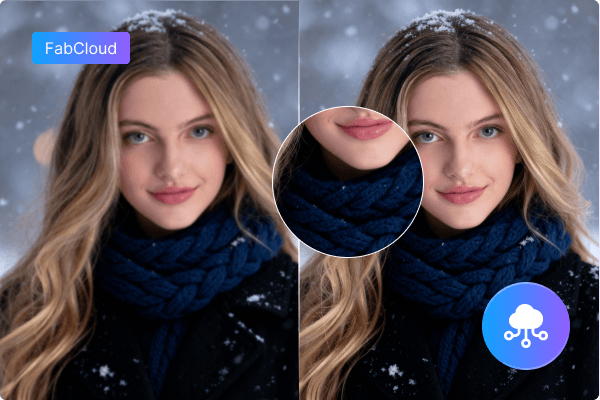Video Upscaler AI - FabCloud processing effect