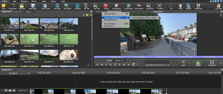 VideoPad Video Editor interface