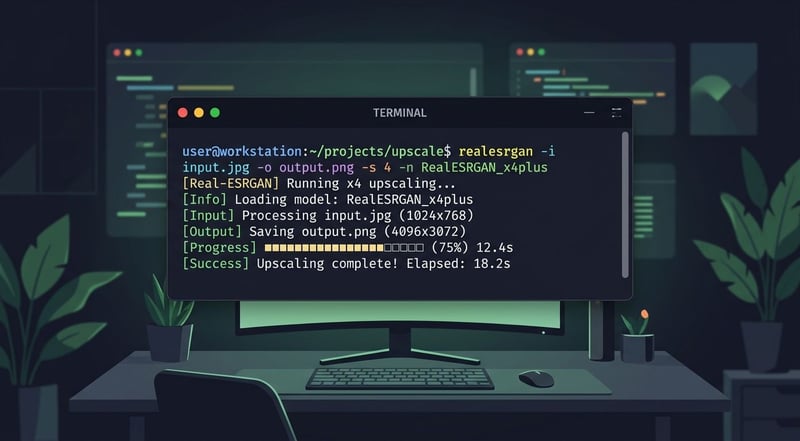 Konzept Real-ESRGAN CLI Befehl