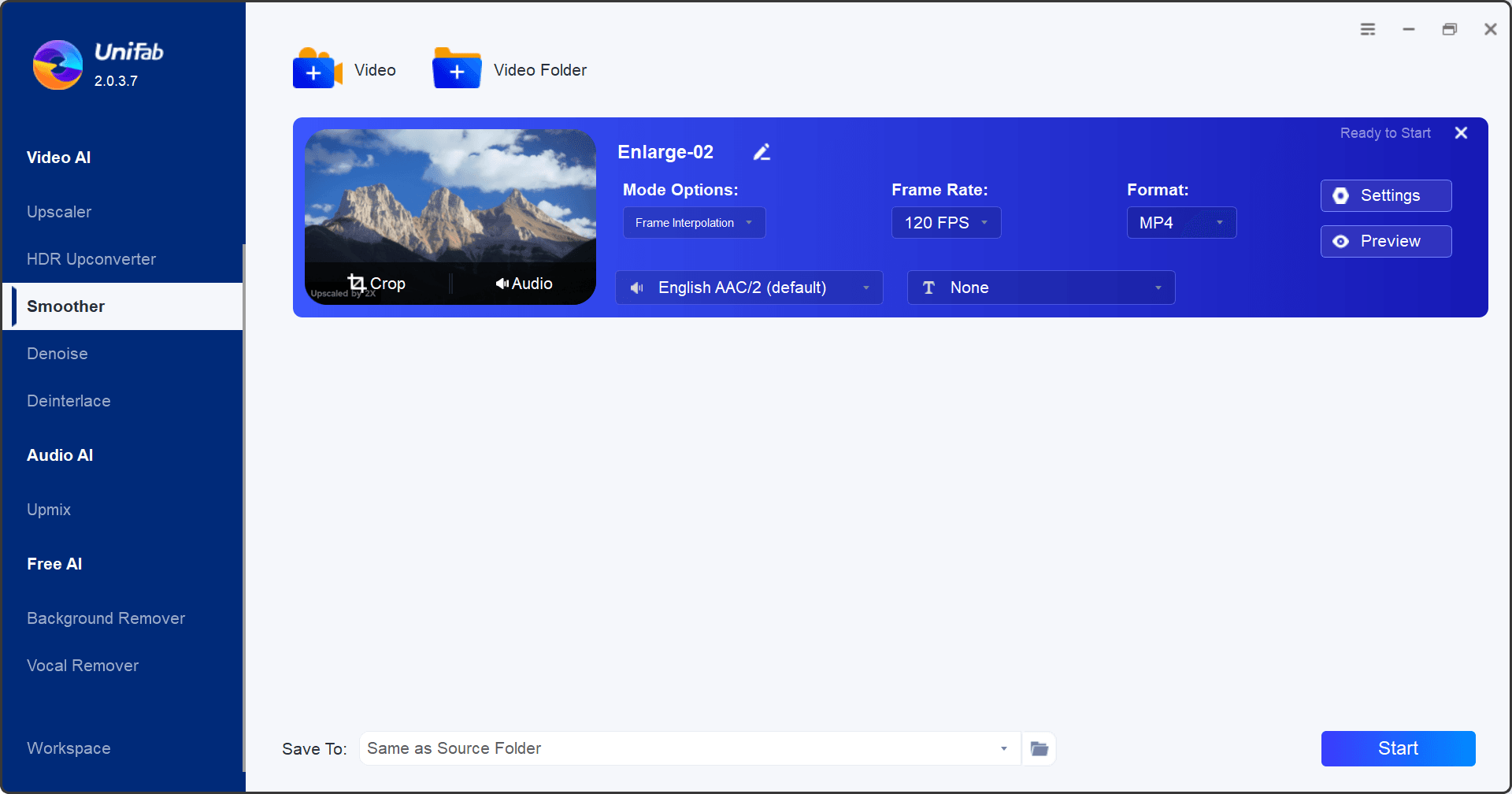 best frame rate for 4k video-step1