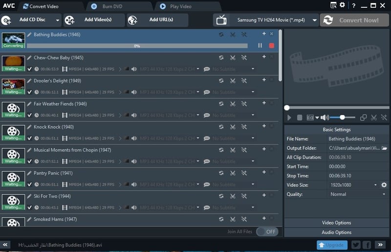 動画変換ソフトAny Video Converterの使い方