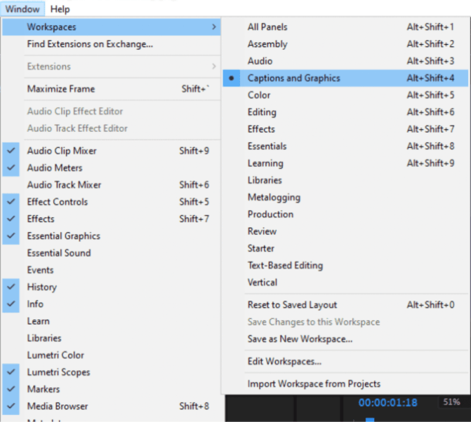 How to Add Subtitles to a Video in Premiere Pro - step1