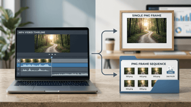 MP4 to PNG: Convert Video to a Still Image or PNG Sequence
