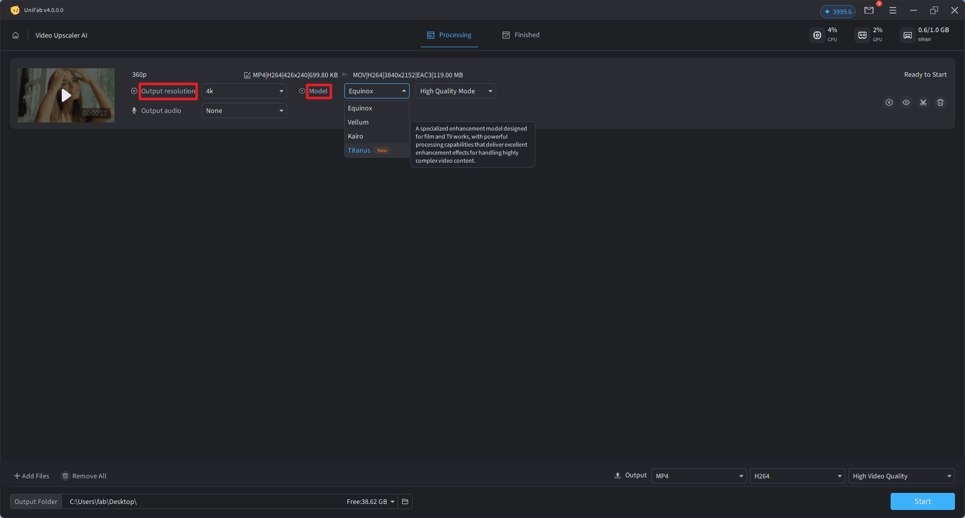 how to change video resolution-step2